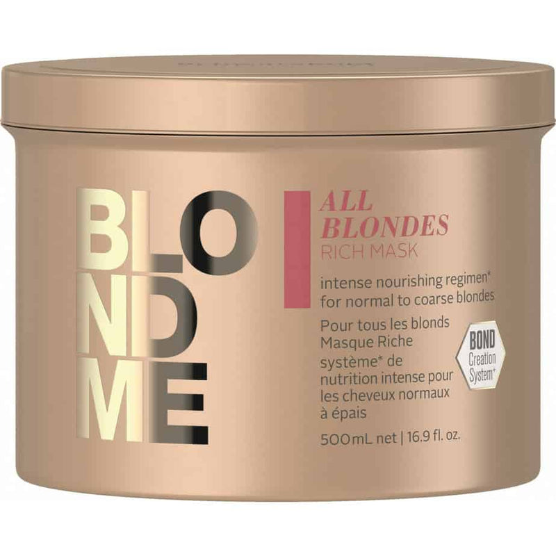 SCHWARZKOPF BLONDME ALL BLONDES RICH MASK 500ML