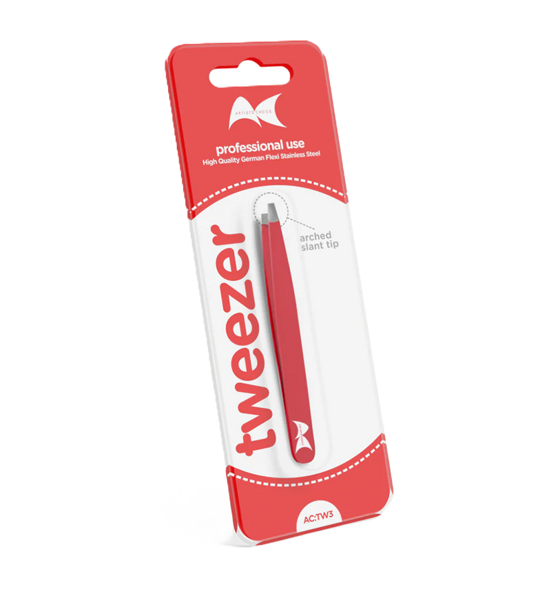 ARTISTS CHOICE TWEEZER SLANT TIP- RED