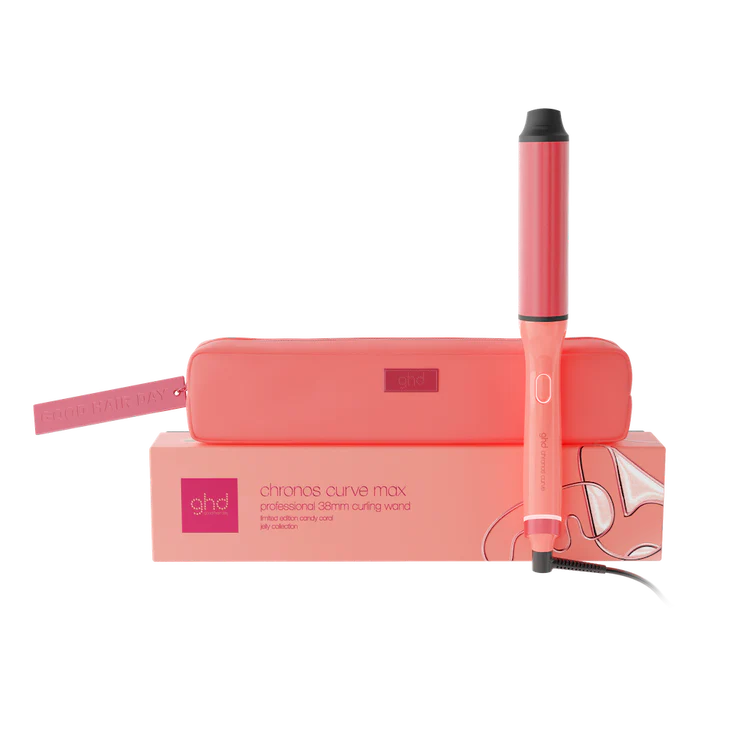 GHD CURVE MAX CURLING WAND 38MM LIMITED EDITION CANDY CORAL - JELLY COLLECTION