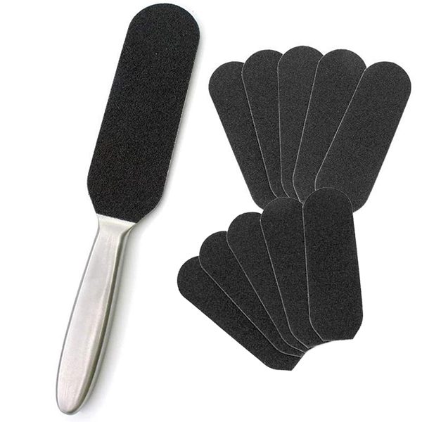 ARTISTS CHOICE STAINLESS STEEL FOOT FILE &amp; REPLACEMENT PADS