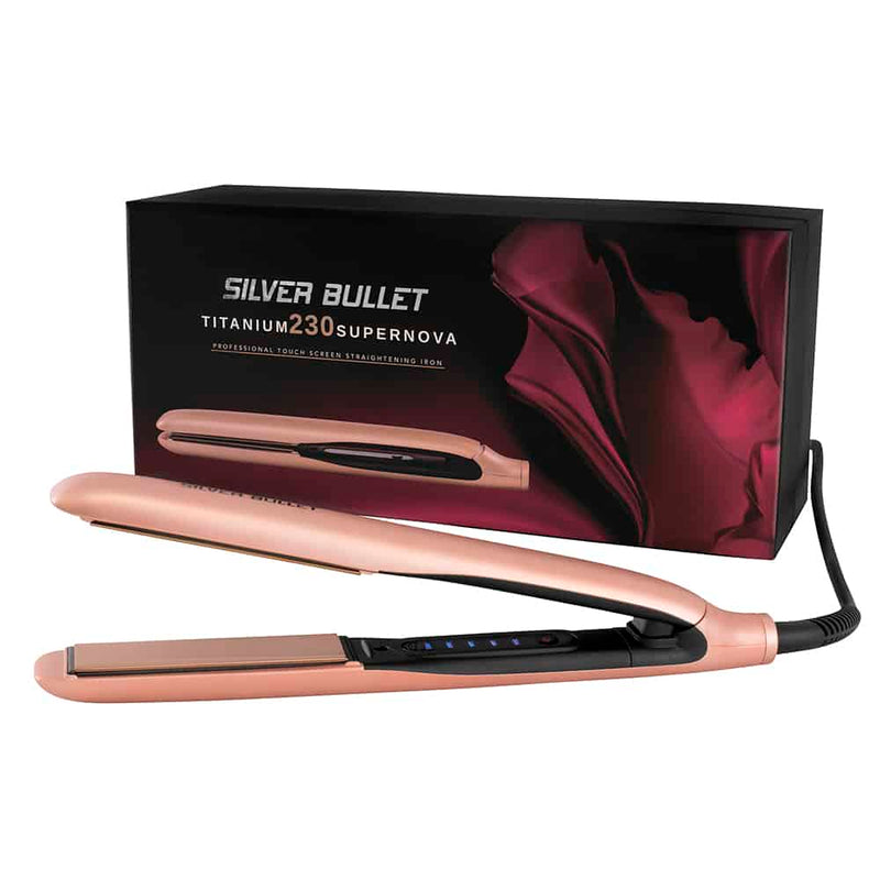 SILVER BULLET TITANIUM 230 SUPERNOVA ROSE GOLD HAIR STRAIGHTENER