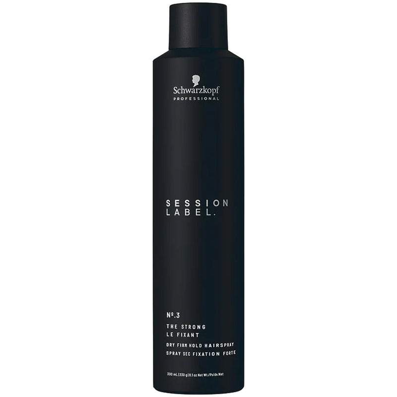 SCHWARZKOPF SESSION LABEL NO.3 THE STRONG 300ML - DRY FIRM HOLD HAIRSPRAY 300ML