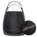 TANNING ESSENTIALS POP UP TANNING TENT - BLACK 1/3 CLEAR
