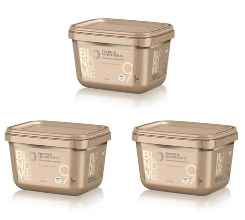 SCHWARZKOPF BLONDME PREMIUM LIFT 9+ BOND ENFORCING LIGHTENER 450GM x 3