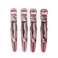 B2B ROSE GOLD CROCODILE CLIPS - 4 PACK