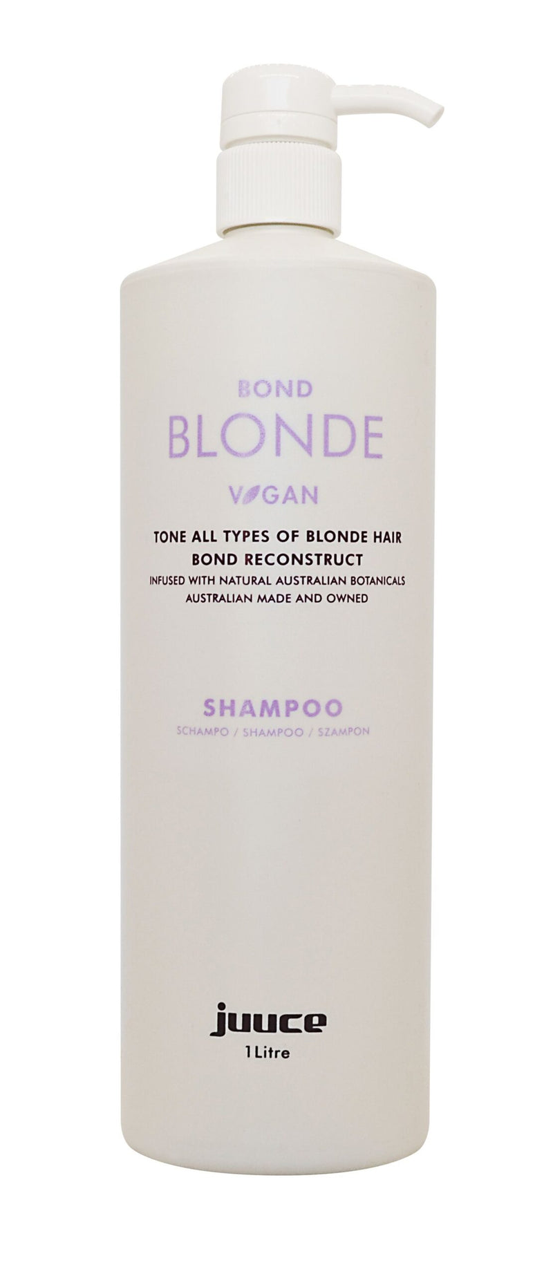 JUUCE BOND BLONDE SHAMPOO 1 LITRE-NEW