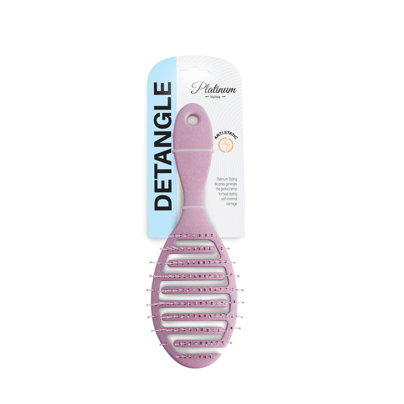 PLATINUM STYLING WHEAT FIBRE BRUSH - PINK