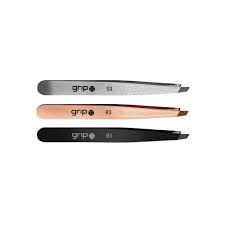 GRIP TWEEZER SLANTED TIP MATTE BLACK