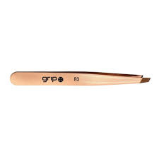GRIP TWEEZER SLANTED TIP ROSE GOLD