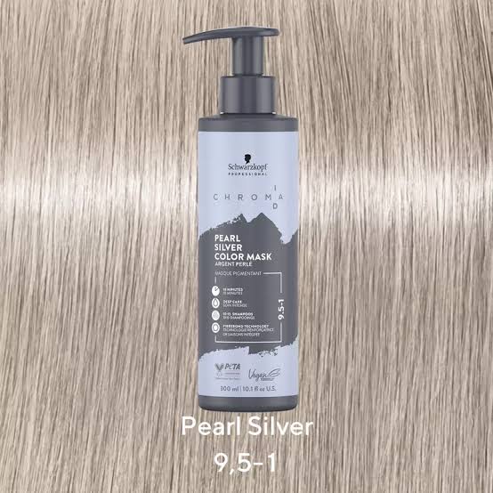 SCHWARZKOPF CHROMA ID PEARL SILVER COLOR MASK 9.5,1 300ML