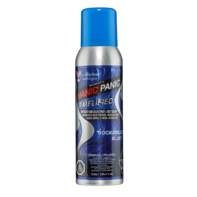 MANIC PANIC AMPLIFIED ROCKABILLY BLUE TEMPORARY COLOR SPRAY 125ML