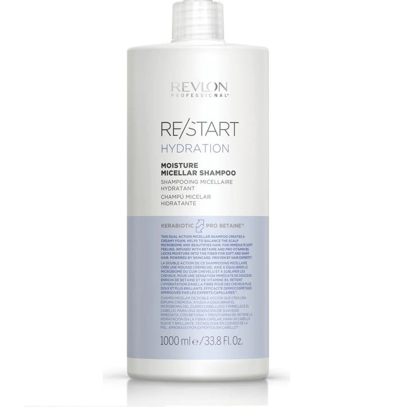 REVLON RESTART HYDRATION MOISTURE MICELLAR SHAMPOO 1000ML