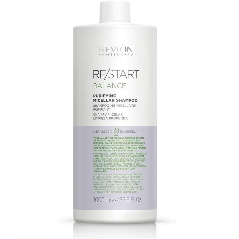 REVLON RESTART BALANCE PURIFYING MICELLAR SHAMPOO 1000ML