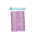 EZ ESSENTIALS VELCRO ROLLERS 64MM LILAC - 6 PACK