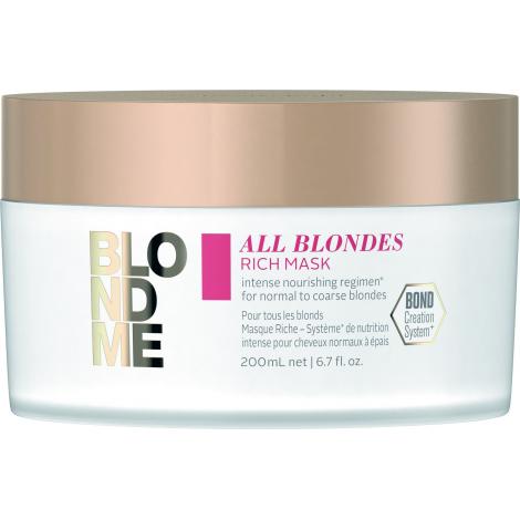 SCHWARZKOPF BLONDME ALL BLONDES RICH MASK 200ML
