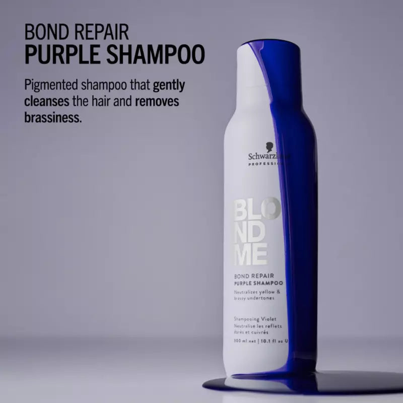 SCHWARZKOPF BLONDME BOND PURPLE SHAMPOO 300ML