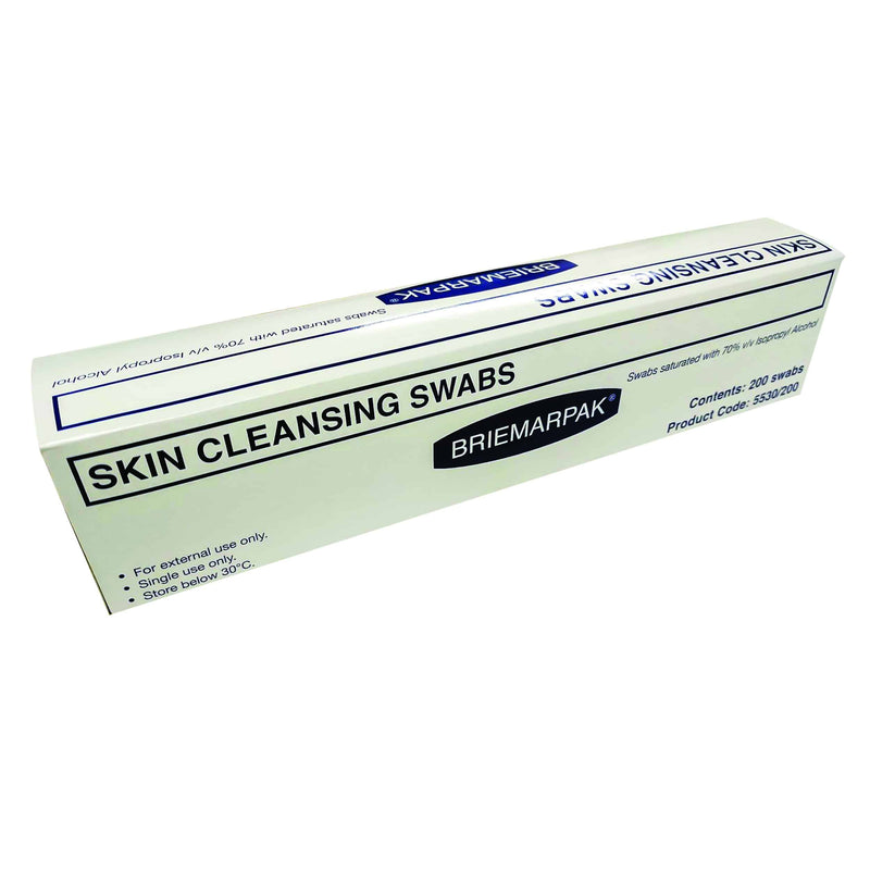 SKIN CLEANSING ALCOHOL SWABS 200pk