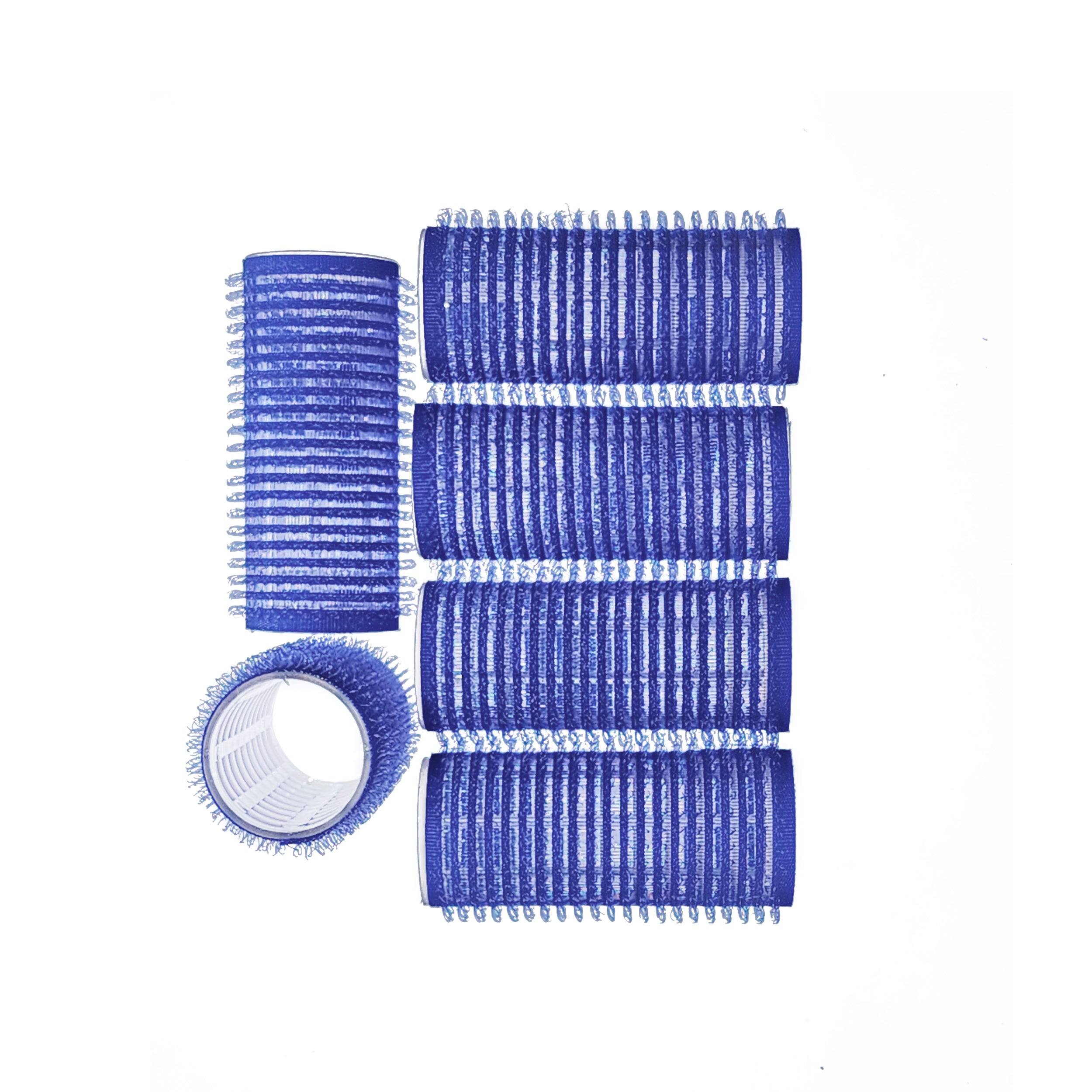 EZ ESSENTIALS VELCRO ROLLERS 25MM BLUE - 6 PACK Hover Image