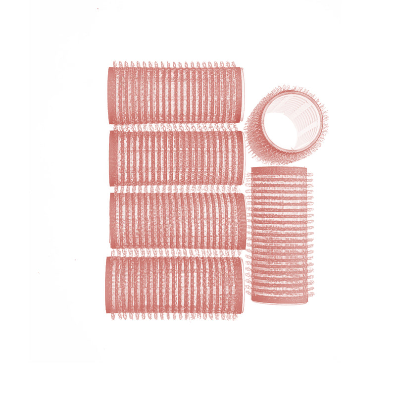 EZ ESSENTIALS VELCRO ROLLERS 28MM CORAL - 6 PACK