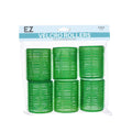 EZ ESSENTIALS VELCRO ROLLERS 48MM GREEN - 6 PACK