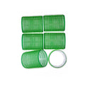EZ ESSENTIALS VELCRO ROLLERS 48MM GREEN - 6 PACK
