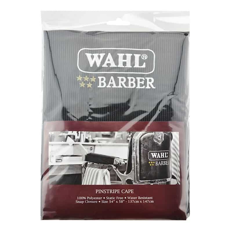 WAHL BARBER PINSTRIPE CAPE