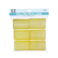 EZ ESSENTIALS VELCRO ROLLERS 40MM YELLOW - 6 PACK